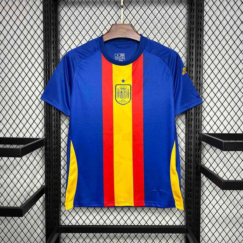 CAMISA DA SELEÇÃO DA ESPANHA 25/26 AZUL TREINO