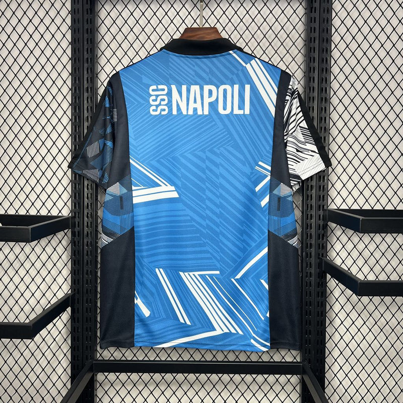 CAMISA DO NAPOLI 24/25 PRETO E AZUL EDIÇÃO ESPECIAL