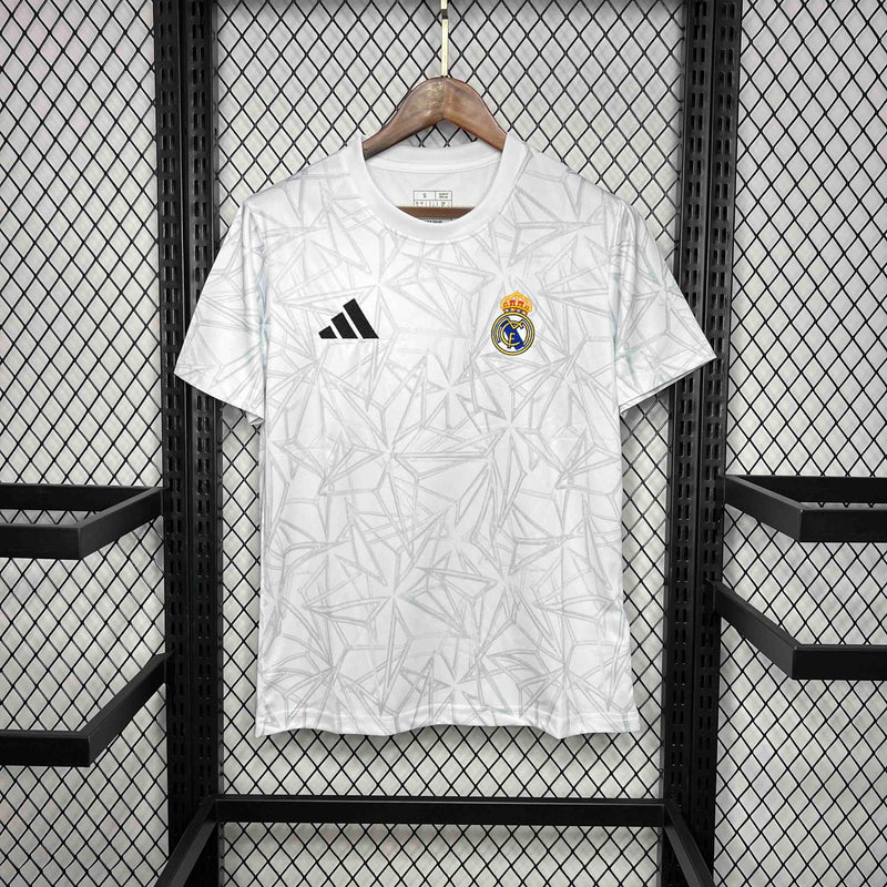 CAMISA DO REAL MADRID 24/25 BRANCO TREINO