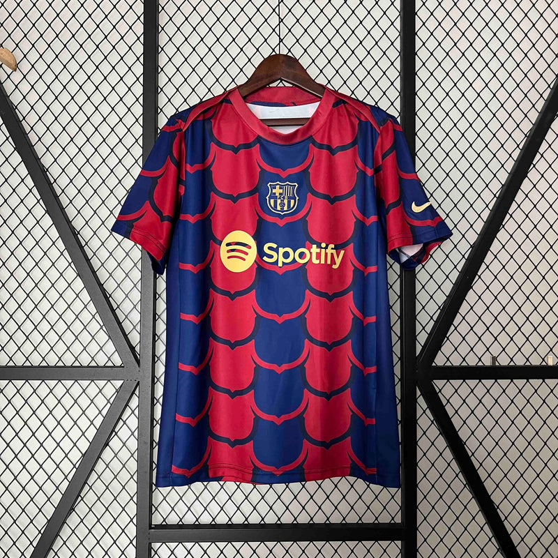 CAMISA DO BARCELONA 24/25 VERMELHO E AZUL