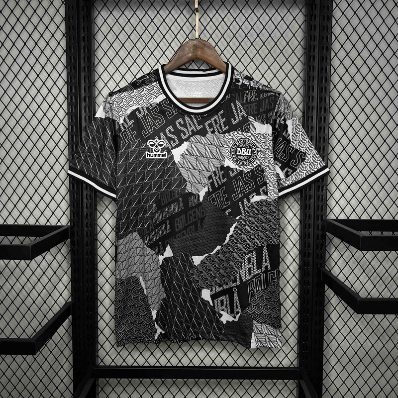 CAMISA DA SELEÇÃO DA DINAMARCA 25/26 PRETO