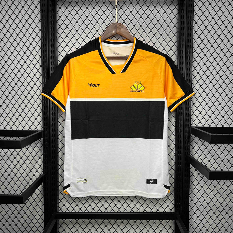 CAMISA DO CRICIUMA 24/25 AMARELO, PRETO E BRANCO