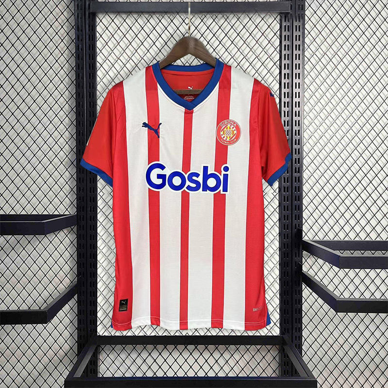 CAMISA DO GIRONA 24/25 VERMELHO E BRANCO