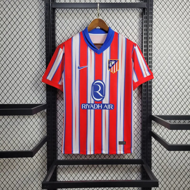 CAMISA DO ATLETICO DE MADRID 24/25 VERMELHO E BRANCO