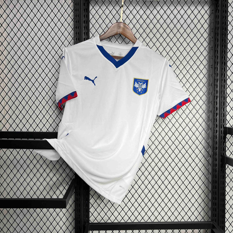 CAMISA DA SELEÇÃO DA SERVIA 25/26 BRANCO