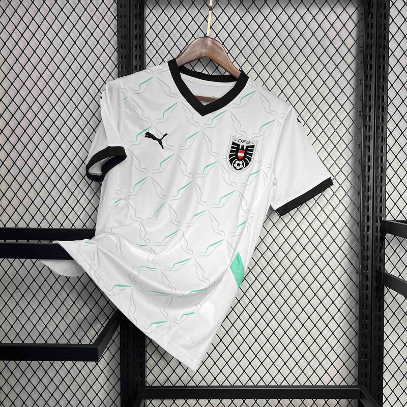 CAMISA DA SELEÇÃO DA AUSTRIA 25/26 BRANCO