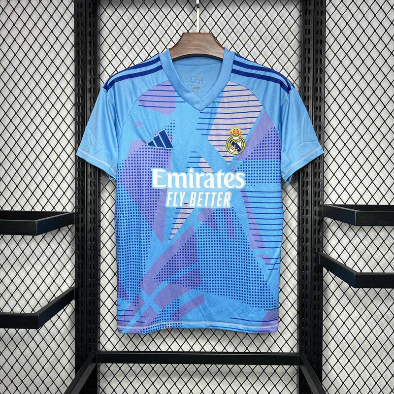 CAMISA DO REAL MADRID 24/25 AZUL GOLEIRO