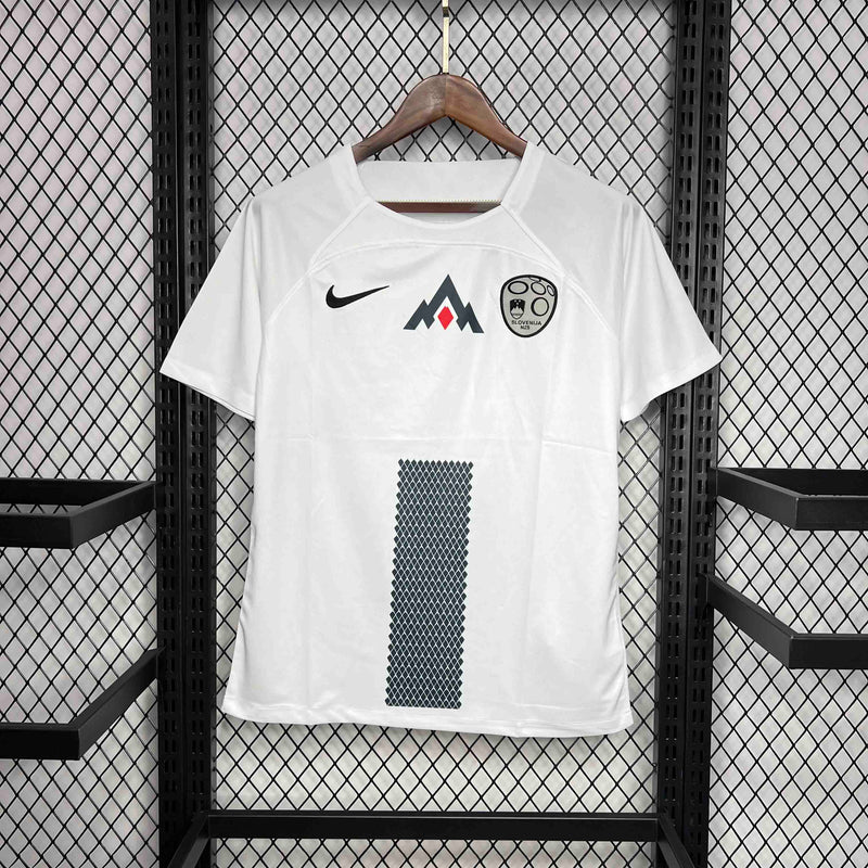 CAMISA DA SELEÇÃO DA ESLOVENIA 25/26 BRANCO